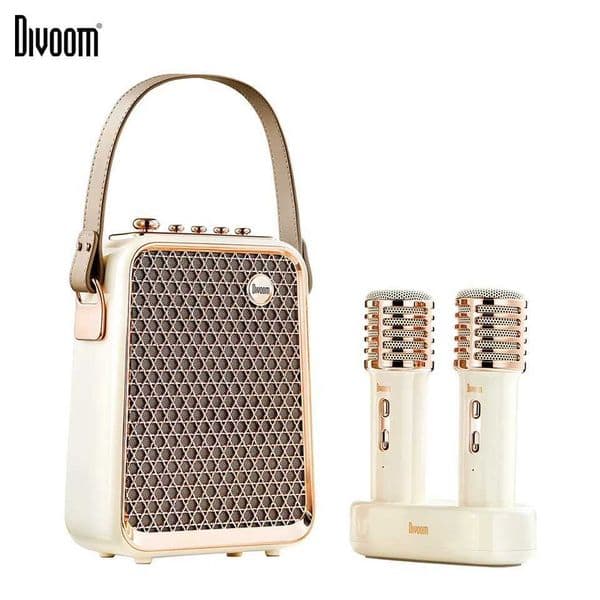 New Arrival Divoom SongBird-HQ Portable BT Speaker Home Ktv Sound Set Home Karaoke Speakers Microphone Karaoke Microphone T250522