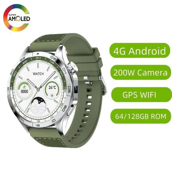 US Version Smart Watches 5G LTE Android Smartwatch Amoled With Dual Camera Sim Card Solt GPS Position WIFI connect Video Call
