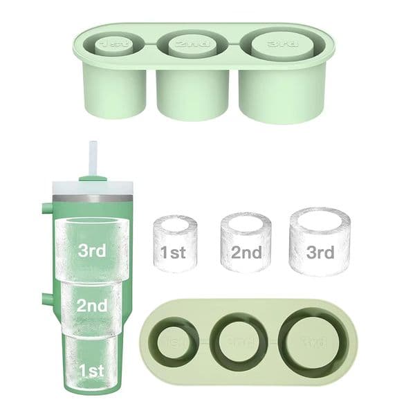 Luxury Designer Decor Cube Tray For Cup With Lids - Round Tube Trays Whiskey Large Capacity room For Silicone Maker Reusable Cocktail Bevera