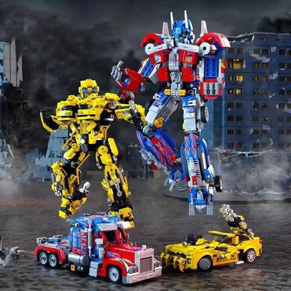 ToylinX 478pcs Transforming Building Set Collectible 2in1 Transformation Robot and Truck Building Block Christmas Gifts for Kids W250522