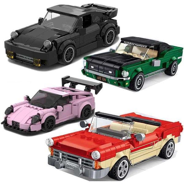 Racing Car Ci Speed Champions Sports Model Building Blocks DIY Bricks MOC Toy Classic Rally Super Racers Vehicle f1 technique W250522