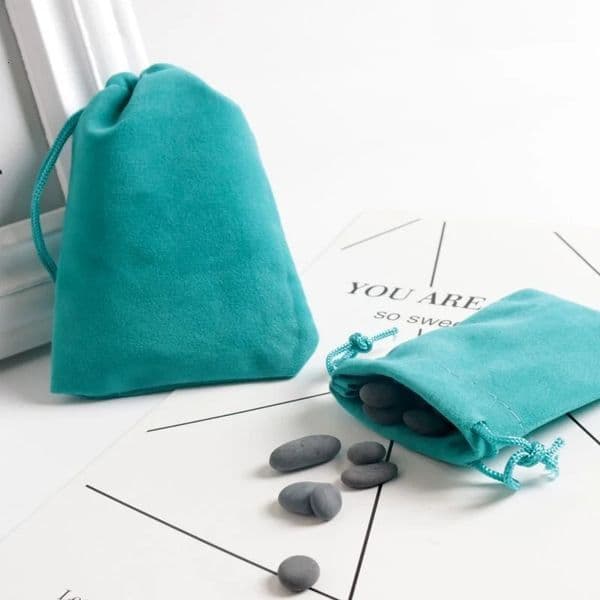10/50pcs Jewelry Packaging Bags Jewelery Pouch Velvet Drawstring Bags Soft Fabric Storage Bag Wedding Gift Candy Beads Bracelet 250517