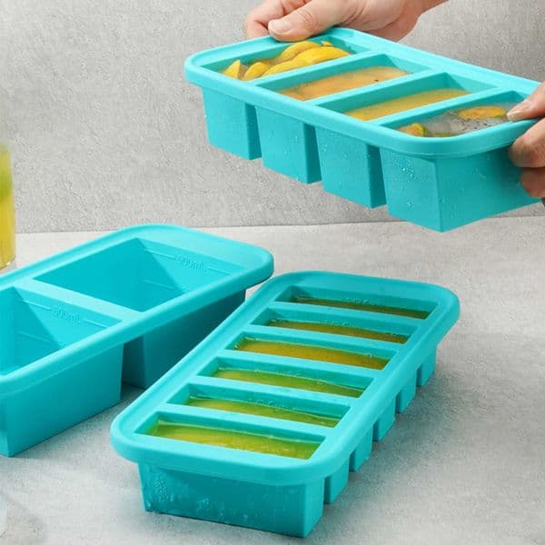 Large Ice Cube Trays with Lid Big Silicone Ice Molds Reusable Silicone Ice Buckets for Parties and CampingXJ250522