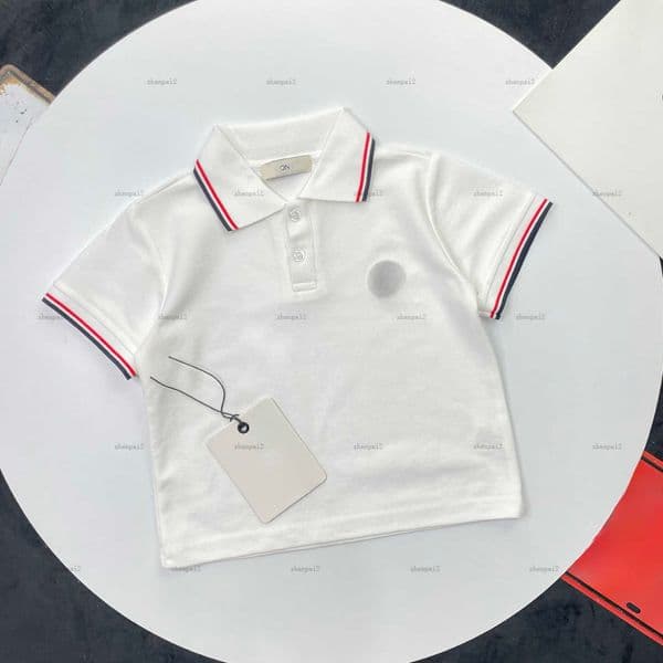 Luxury Short sleeve Polo shirt Red stripes baby lapel tee kids designer clothes child tshirt boys T-shirts A239X07N056