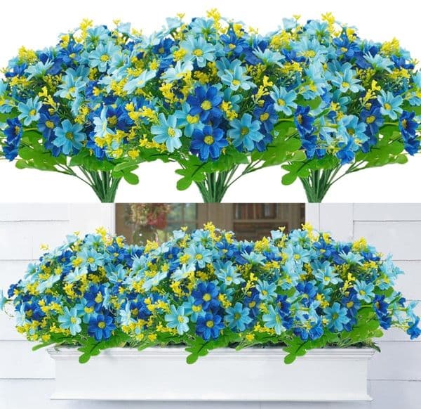 Cute DIY Wedding Flower Bouquet Home Room Table Decoration Silk Daisy Artificial Decorative Flower