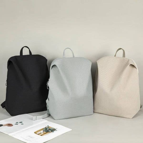 Grid-style Lightweight Airy Large-capacity Travel Commuter Sports Mesh Backpack Simple Casual Student Zipper Backpacks