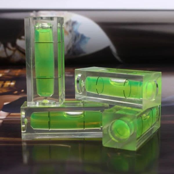 Wholesale Small Bubble Level 29mmx10mmx10mm Gauge Sprint Bubble Level Measuring Instruments Frame Picture Mural Hanging Mini Square Spirit Levels LL
