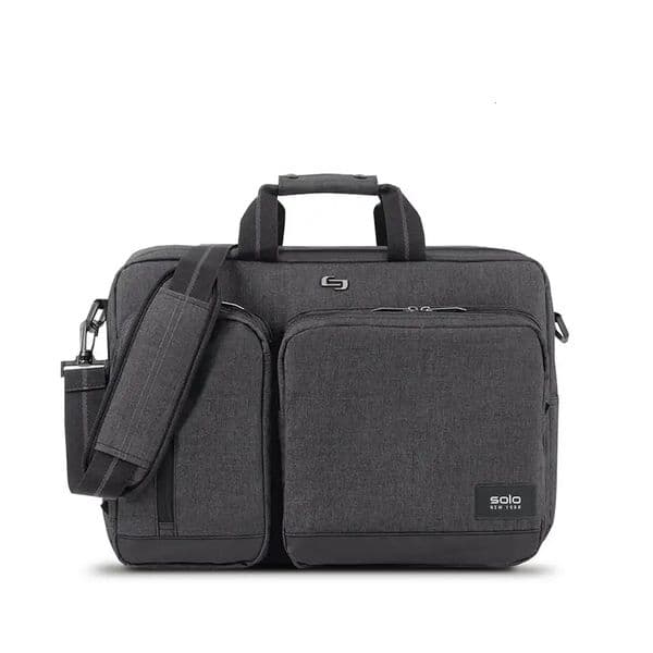 York Duane Hybrid Briefcase Backpack Gray Laptop Tote 250522BJ