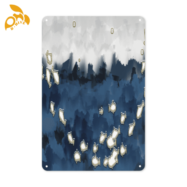 Free delivery. Fashion designers customize lightweight and high-quality full-frame white and colorful 8x12in vertical tin paintings.
