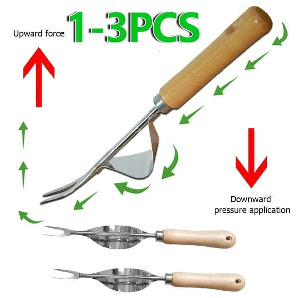 13pcs Stainless Steel Manual Weeder Outdoor Hand Weeding Tool Removal Farmland Puller Dandelions Digging Lawn Weeder Transplant 250522
