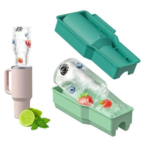 Tumbler Ice Mold Silicone Ice Molds for Cup Cylinder-Shaped Ice Tray for Water Bottles Cup Accessories Best Gift X2505241