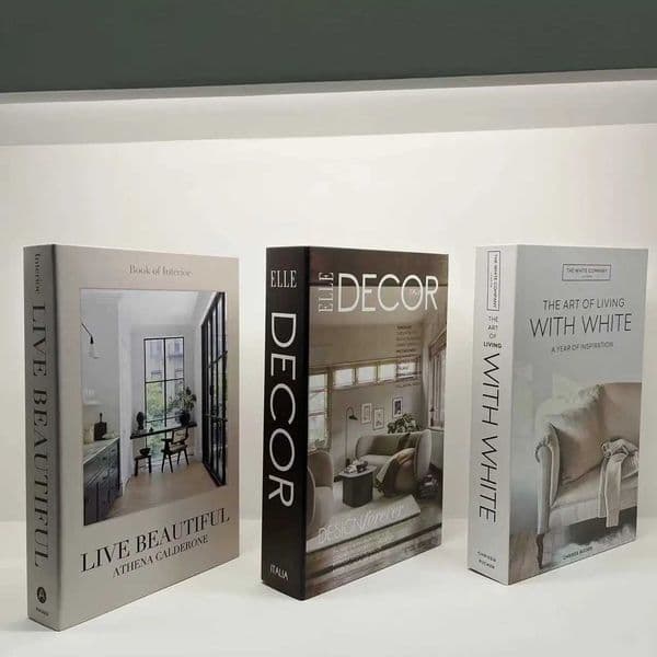 3pcs/Set Fashion Fake Books Decoration Luxury Decorative Book Designer Living Room Decoration Simulation Books Home Decor Gifts Y250524
