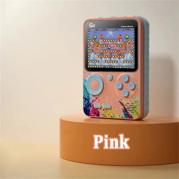 G5 Retro Handheld Game Console With 500 Classic Games 3.0Inch Screen Portable Gamepad Macaron Color 1020mAH Rechargeable Battery ZZ