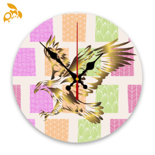 Free delivery. The top fashion designer custom-made lightweight and high-quality full-printed circular wall clocks in white and color.
