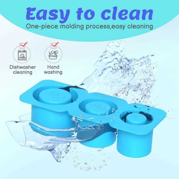 2025 Ice Trays for tumblers Silicone Ice Cube Mold for Water Cup Non Stick Summer Ice Molds Easy Demoulding Soft Ice Cube X2505241