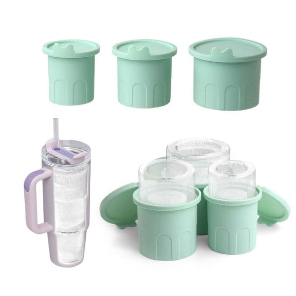 Easy Fill And Release Ice Cube Tray Tumbler Separate Cups Silicone Ice Cube Molds With Lid Ice Maker For X250524