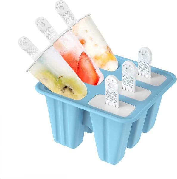 Popsicle Molds 6 Pieces Silicone Ice Pop Molds BPA Free Popsicle Mold Reusable Easy Release Ice Pop Make X250524