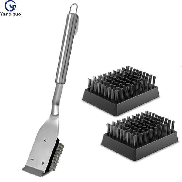 Grill Brush and Scraper Wire BBQ Grill Brush for Outdoor Cleaning BBQ Accessories Safe Cleaner Brush y250522