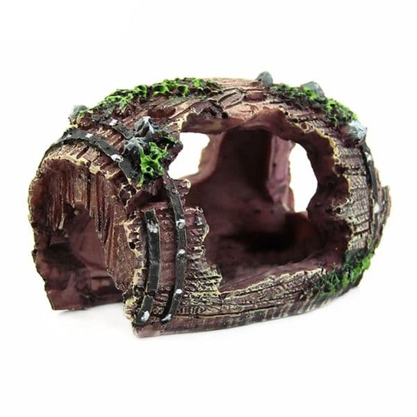 Resin Aquarium Ornaments Decorations Artificial Barrel Cave Landscaping Accessories For Fish Tank Aquarium Decoration Background 250523