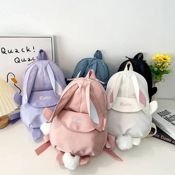 New Cartoon Cute School Bag Bunny Korean Version Of The Children's Lightweight Backpack For Kindergarten