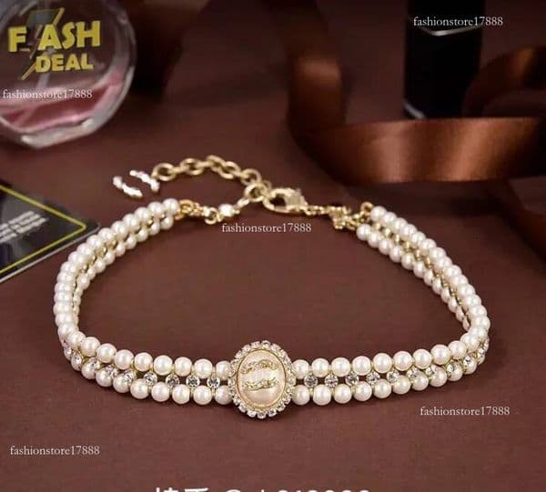 2025 Fashion Fashion Necklace Pearl Pendant Choker Designer Jewelry Long Neckalce Classic Chain 2023 Designed For Women High Quality Gold Necklaces E47d00