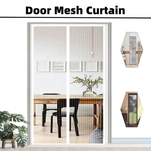 Automatic Closing Door Mesh Curtain Anti Mosquito Netting Door Screen Universal Magnetic Mesh Curtain Ventilation Dustproof Net 250517BJ