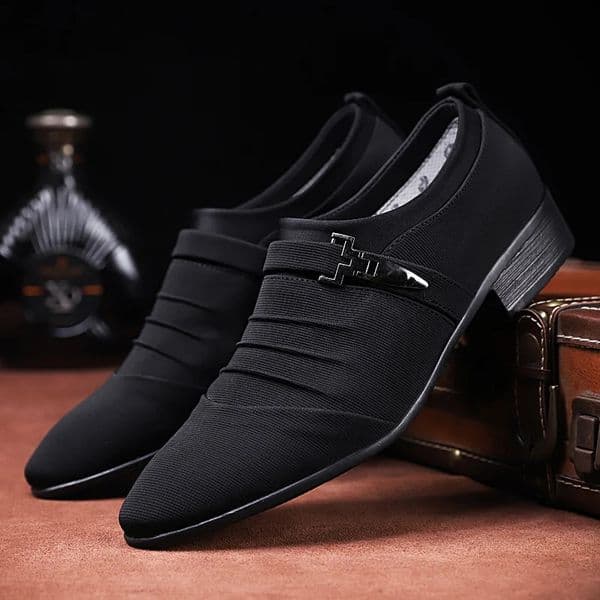 Mens Spring and Autumn Business Casual Dress Leather Shoes 250526