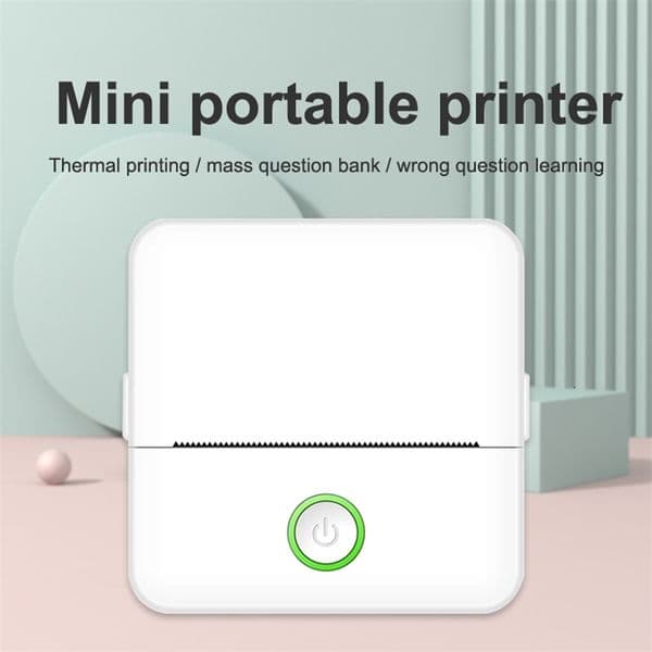 Mini HD portable label thermal printer durable Bluetooth printer suitable for students with incorrect title annotations pocket ink free printing 250526