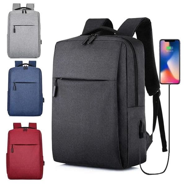 2024 Versatile Business Bag USB Rechargeable School Bag Waterproof Laptop Bag Backpack 250526