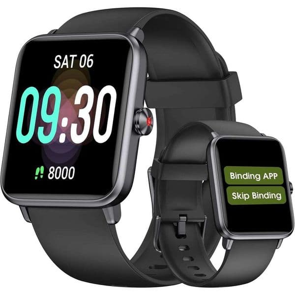 Pedometer Senior Friendly No App/Phone Required, Waterproof Fiess Watch with Step Counter Calories/Sleep Tracker Walking Running for Men Women