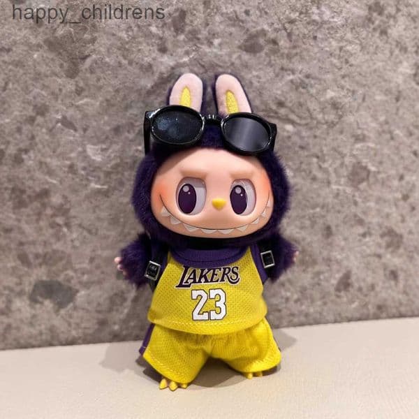 Only Jerseys Labubu Baby Clothes 17cm Stretch Cloth Heart Pounding Macaron Vinyl Face Dolls Can Be Replaced U250526