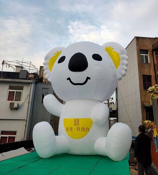 Custom Lovely giant inflatable koala Australia animal cartoon raccoon for outdoor advertising