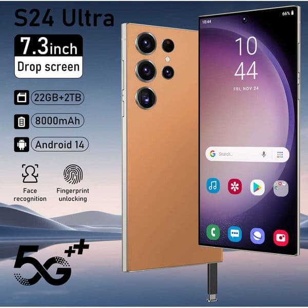S24 Ultra Cross-border Mobile Phone Global Version True 4G 4+64 Android 12.0 Octa-core 16MP Smart Phone thumbnail 2