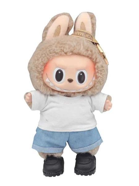 For 17cm Labubu Doll Clothes Fashion Clothes Hoodies Doll Clothes Color Match Hoodies Dolls Accessories Cute Decoration Little C X2505261