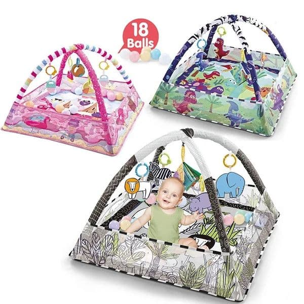 2026 New Multifunctional Fitness Frame For Children Educational Crawling Blanket Infant Play Rug Kids Activity Mat Gym Baby Toys perfume Gif