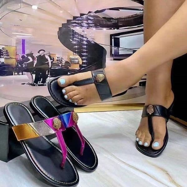 Kurt Giegar Sandals Womenkurt Sandals Summer Slipper Shoes Fashion Casual Beach Sliders Luxury Slipper Casual Classic Trend Sandals Kurt Geigerr T260325