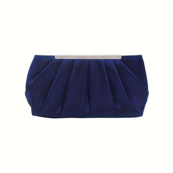 Women's Bags Designer European American Pleated Silk Polyester Dinner Simple And Generous Hand Bag, Large Capacity Ladies Bag