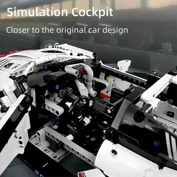 Build Block Set Technical Racing Building Blocks brick Electric Remote Control LED Lights Model Car MOC Bricks Birthday Adult Gift Toys Toy