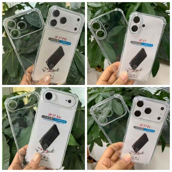 S26 1.5MM Fine Hole Shockproof Soft TPU Case For Iphone 17 Air 16E 16 15 Plus 14 13 12 Pro Max 11 Samsung FE S25 Edge S24 Ultra S23 A17 A07 Anti Fall Airbag