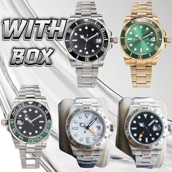 2026 New Designer Watch Mens Watches Men Stainless Steel Bracelet Luminescent Montre De Luxe Orologio Reloj 41Mm With Box Free Shipping