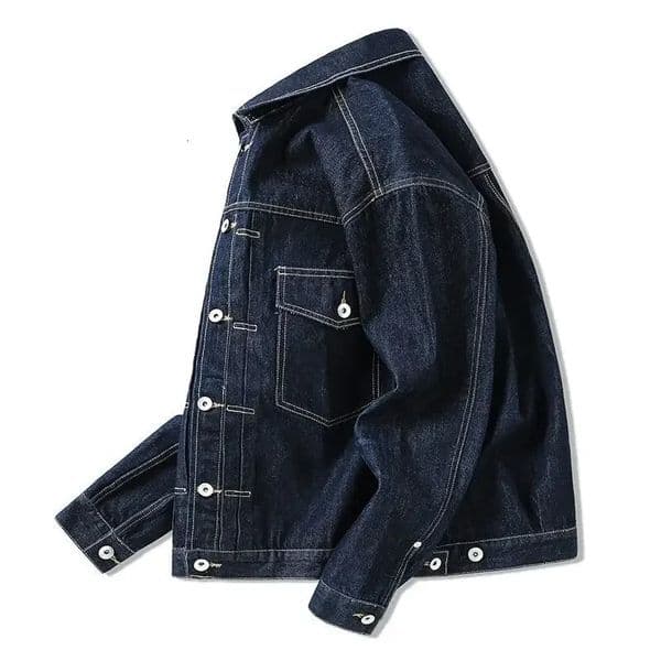 Mens Denim Jacket Button Autumn Blue Male Jean Coats Outwear Stylish Winter Oversize Trendy Large Size Cowboy 2024 Y2k Xl 250516