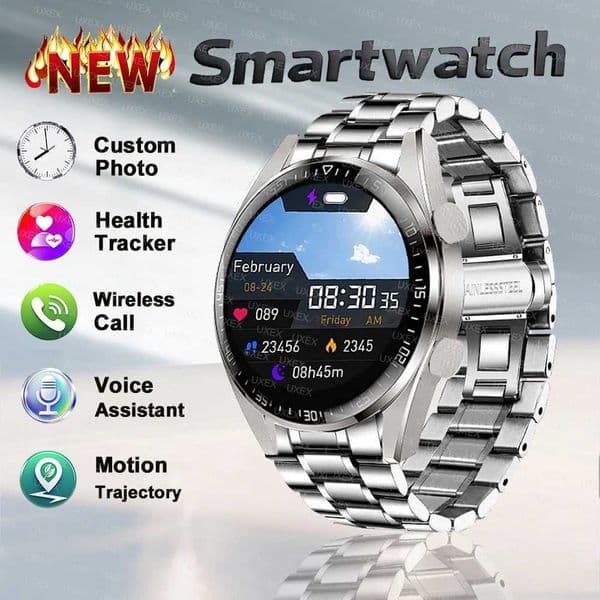 2025 New Business Smartwatches Men Wireless Call Health Tracker Custom Photo 1.52 Exclusive Gift Watches Smart LadiesXJ250513