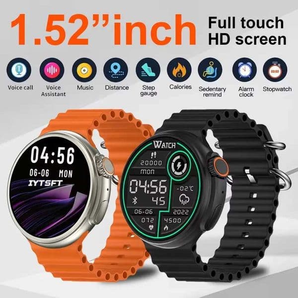 2025 New Round Smartwatch Men Watch Ultra 9 ethoth Phone Call Smart Watch Wireless Charging Color Sn Sport Smart BraceletXJ250513