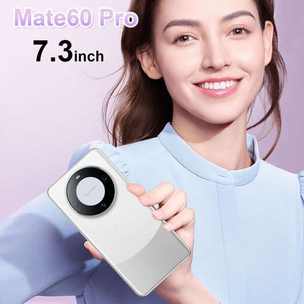 New Mate60 Pro 1+16 Low-end Smart Water Drop Screen Phone comes with headphones + phone case