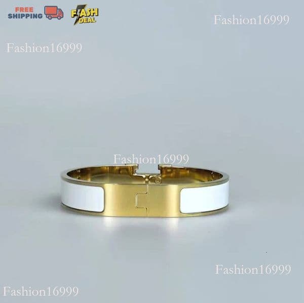 2025 Fashion Designer Classic Letter Bracelet Men's Women's Couple's Bracelets Rose Gold Sier Tri-Colour Bangle 12Mm Wide Jewellery 9c9
