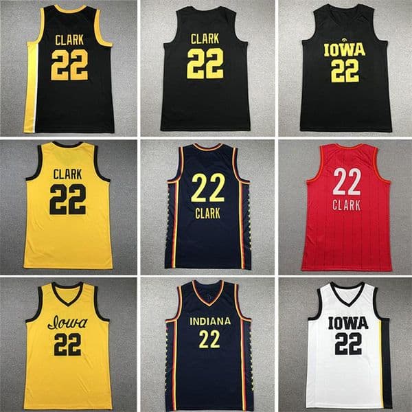 #22 Caitlin Clark Fever Basketball Jerseys U-Iowa University of Iowa Stitched Jersey Wear