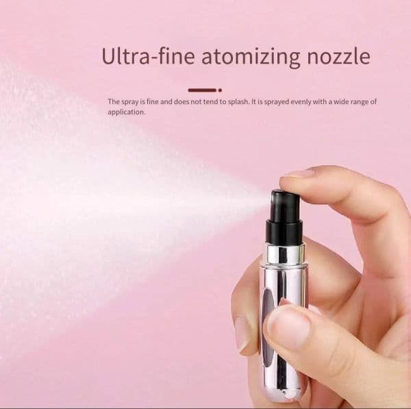 Portable Refillable Perfume Atomizer Bottles 5ml Mini Aluminum Fragrance Fashion Lady Colorful Spray Scent Pump Case Atomiser Travel Cosmetic Packaging