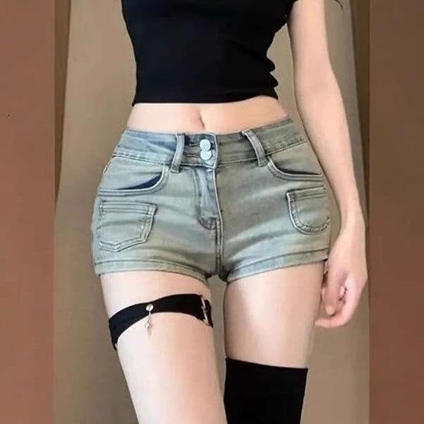 Shorts Women Denim Shorts Stylish Girl Denim Ultra Shorts For Women Summer Petite Bodycon Hot Straight Pants Jean Shorts