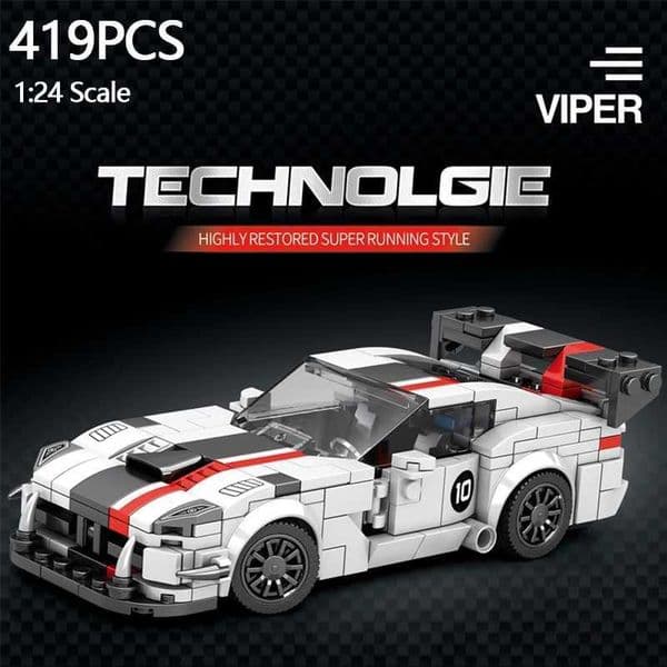 419PCS Ci Racing Car Model Building Blocks 1 24 Scale Classic Speed Champion Vehicle Model Bricks Kids Toys Holiday Gifts Z250528
