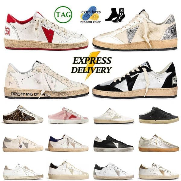 Italy Style Golden Star Shoes Dirty Old Sneakers Goodegooses Chaussures Super-Star Trainers Men Women Stars Chaussure Plate-forme Designer Casual Shoes 35-46 DHgate